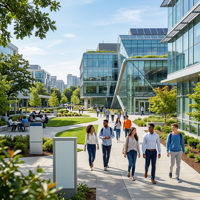 University Campus Background